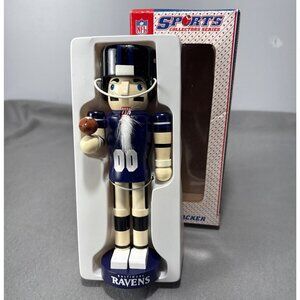 NFL Sports Collectors Nutcracker Baltimore Ravens Football Player Figurine 7" 19